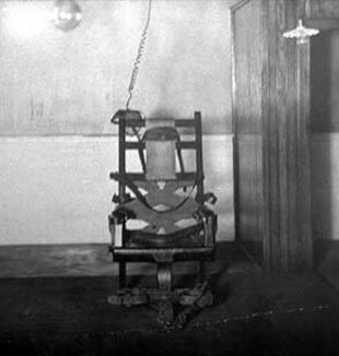 The first electric chair. Via Wikimedia Commons