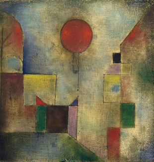 Red Balloon by Paul Klee. Public Domain via Wikimedia Commons