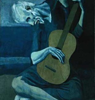 'The Old Guitarist' by Artist Pablo Picasso via Flickr
