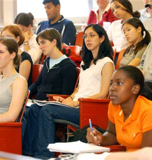 University Students in Class. Wikimedia Commons
