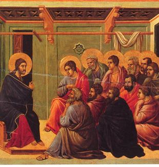 'Christ Taking Leave of the Apostles' by Artist Duccio di Buoninsegna via Wikimedia Commons