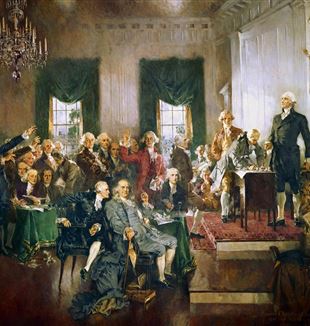 Signing of the U.S. Constitution. Creative Commons CC0