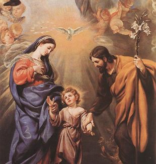 'Holy Family' by Artist Claudio Coello via Wikimedia Commons