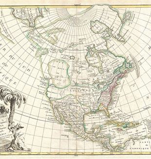 Antique Map of North America. Wikimedia Commons