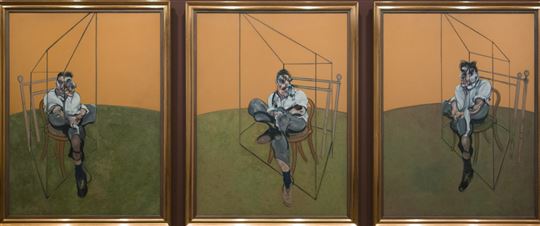 Three Studies of Lucian Freud by Francis Bacon. Via Flickr