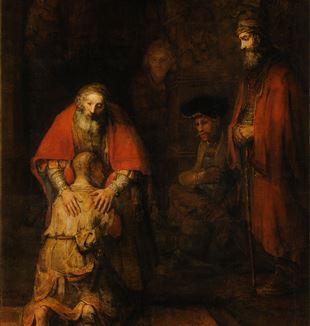 'Return of the Prodigal Son' by Rembrandt via Wikimedia Commons