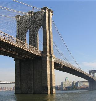 The Brooklyn Bridge. Wikimedia Commons
