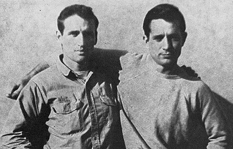 Jack Kerouac (right) and Neal Cassady. Photo by FoundSF via Wikimedia Commons