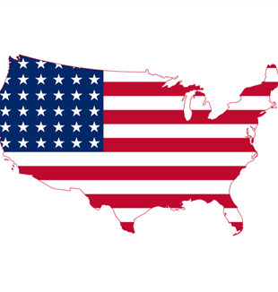 United States Flag Map. Wikimedia Commons