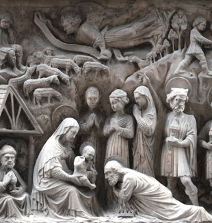 "Adoration of the Magi" by Elio and Giovanni Gagini. 