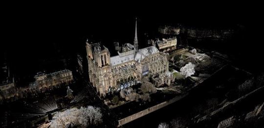 A scan of the Norte Dame cathedral. Courtesy of Marie Tallon.