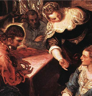 'Christ in the House of Martha and Mary' by Tintoretto