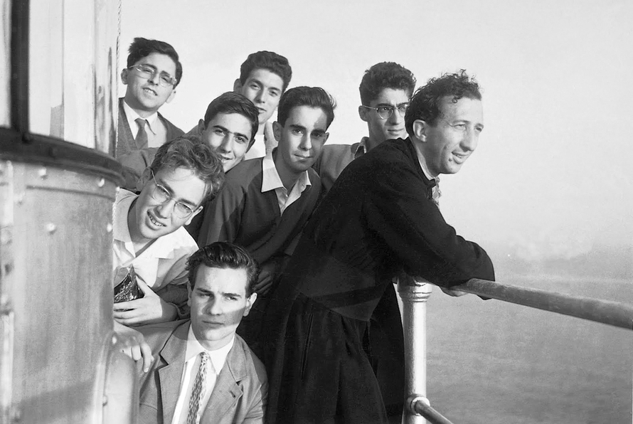 Portofino Lighthouse (GE), 1956. Fr. Giussani on a trip with a group of young people. © Fraternity of CL