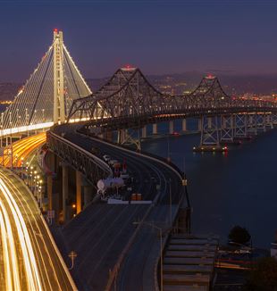 Eastern span of the San Francisco–Oakland Bay Bridge. Photo by Frank Schulenburg / CC