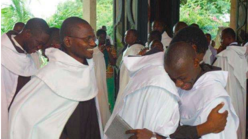 The Carmelite friars of Bangui. 