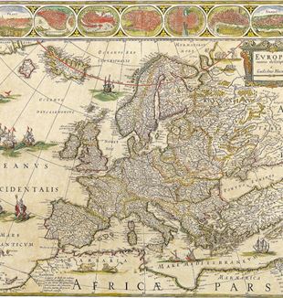 Antique Map of Europe. Flickr