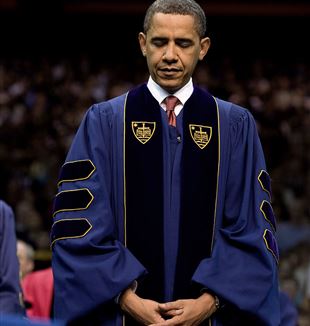 President Obama at the University of Notre Dame. Photographer Pete Souza via Wikimedia Commons