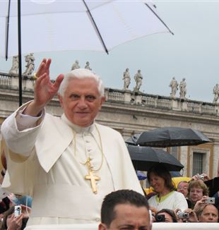 Pope Benedict XVI. Photo by Tadeusz Górny via Wikimedia Commons