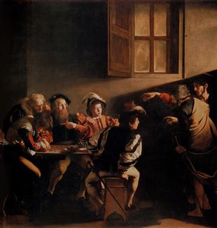 'The Calling of St. Matthew' by Artist Caravaggio via Wikimedia Commons