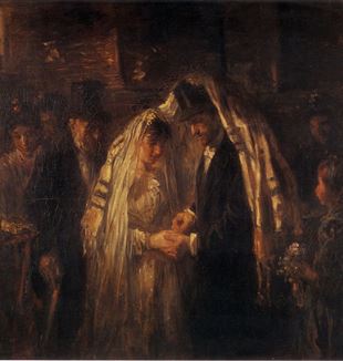 'A Jewish Wedding' by Artist Jozef Israëls via Wikimedia Commons