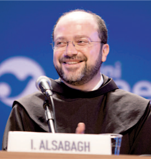 Fr. Ibrahim Alsabagh, 44 years, Franciscan of the Order of Friars Minor in Custody of the Holy Land. Traces