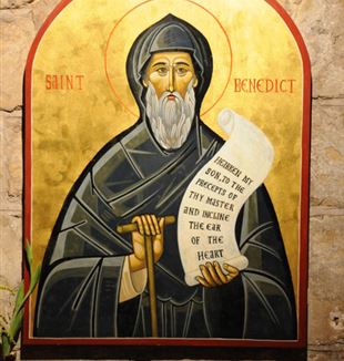 Icon of Saint Benedict. Creative Commons CC0