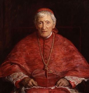 Cardinal John Henry Newman by Sir John Everett Millais. Via Wikimedia Commons