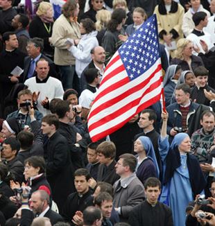 American Flag at St. Peter's Square. White House photo by Eric Draper