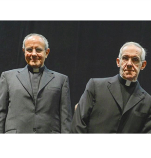 Fr. Julián Carrón (left) and Cardinal Jean-Louis Tauran