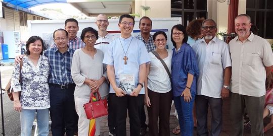 The CL community of Kuala Lumpur and Msgr. Julian Leow