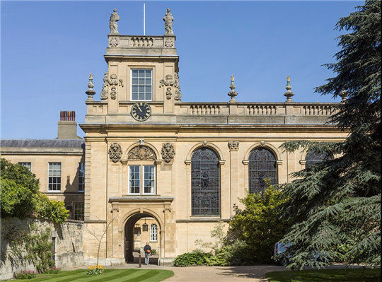 Trinity College, Oxford. Via Wikimedia Commons.