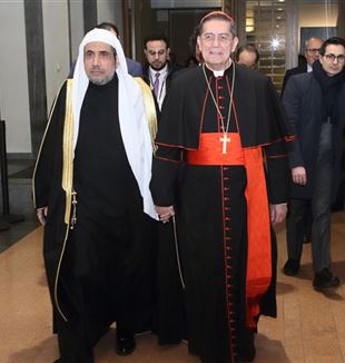 Muhammad Bin Abdul Karim Al-Issa and Cardinal Miguel Àngel Ayuso Guixot