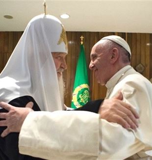 Patriarch Kirill and Pope Francis in Cuba on February 12 2016
