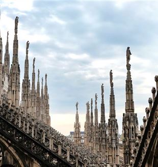 Amid the spires of Milan Cathedral (Photo: Unsplash/Christoph Schulz)