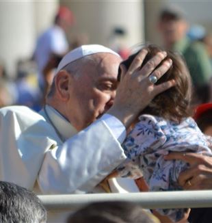 Pope Francis during the Audience on May 18