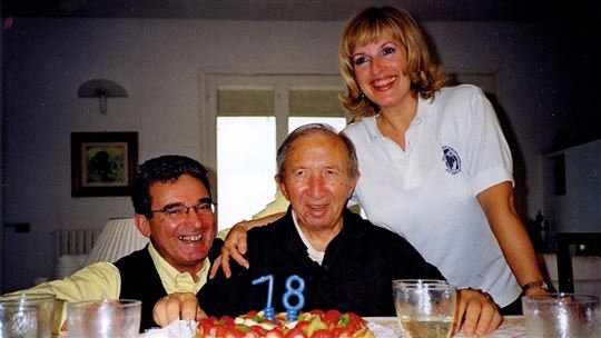 Jone Echarri and her husband, Jesús Carrascosa, on Fr. Giussani's 78th birthday
