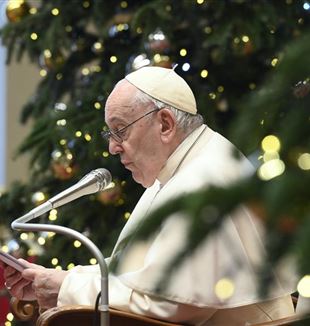 Pope Francis during the meeting with members of the diplomatic corps at the Holy See (Catholic Press Photo)