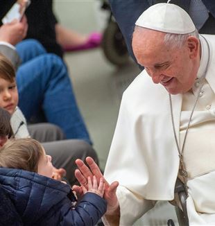 Pope Francis during an audience (Catholic Press Photo)