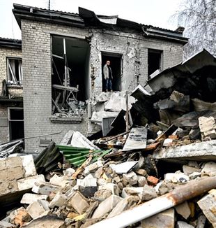 A bombed hospital in Vilniansk, Zaporizhzhia region (Photo: Ansa-Zumapress)