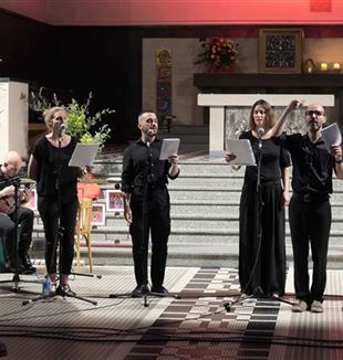 The evening of songs in the parish of Bonnevoie, Luxembourg