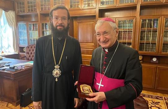 The meeting with Orthodox Metropolitan Antonij of Volokolamsk (Photo: ''L'isola che non c'è - Latiano'')