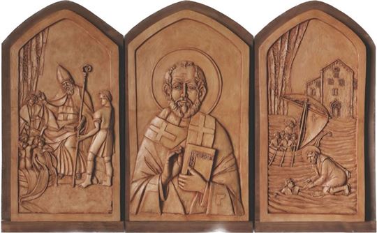 The triptych of St. Nicholas donated to the Catholic Cathedral in Moscow (Photo: ''L'isola che non c'è - Latiano'')