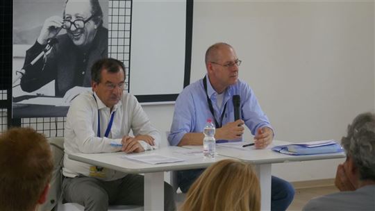 Guido Boldrin and Alberto Savorana during the meeting