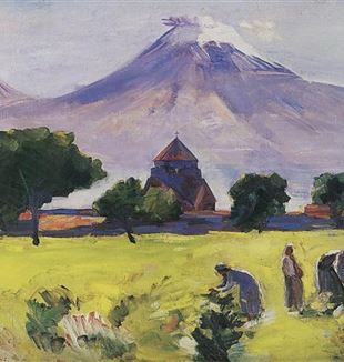 Martiros Saryan, 'Ararat and Saint Hripsime Church', 1945
