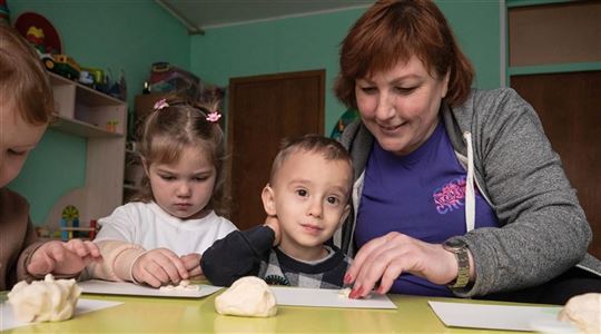 Ukraine. Among the Tents' projects is the rehabilitation of a school building in Kharkiv, in cooperation with the Dicastery for Culture and Education (Photo:AVSI)