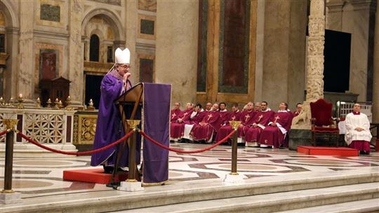 The Mass in Rome with Cardinal Angelo De Donatis