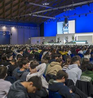 The young people of GS in Rimini for the Easter Triduum (Photo: Roberto Masi/Fraternity CL)