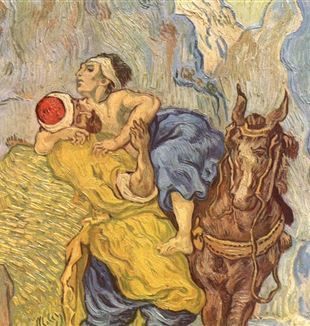 Vincent Van Gogh, 'The Good Samaritan', 1890 (detail)