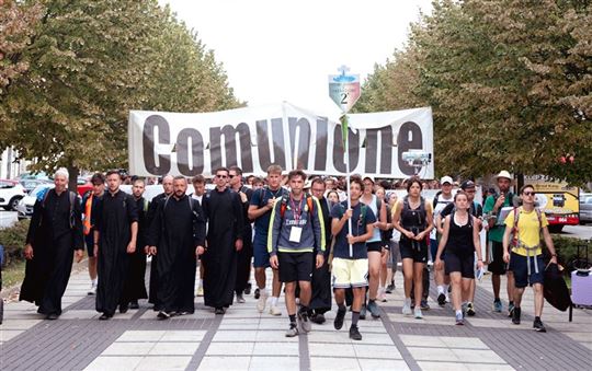 The arrival of the pilgrimage to Czestochowa 2024 (Photo: Tommaso Prinetti)