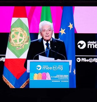 Mattarella at the 2023 Meeting (Photo: Archivio Meeting)